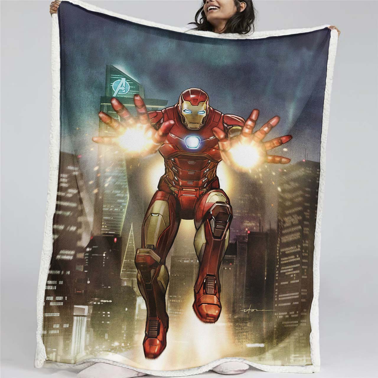 Iron Man Marvel 01 Decke - Fleecedecke