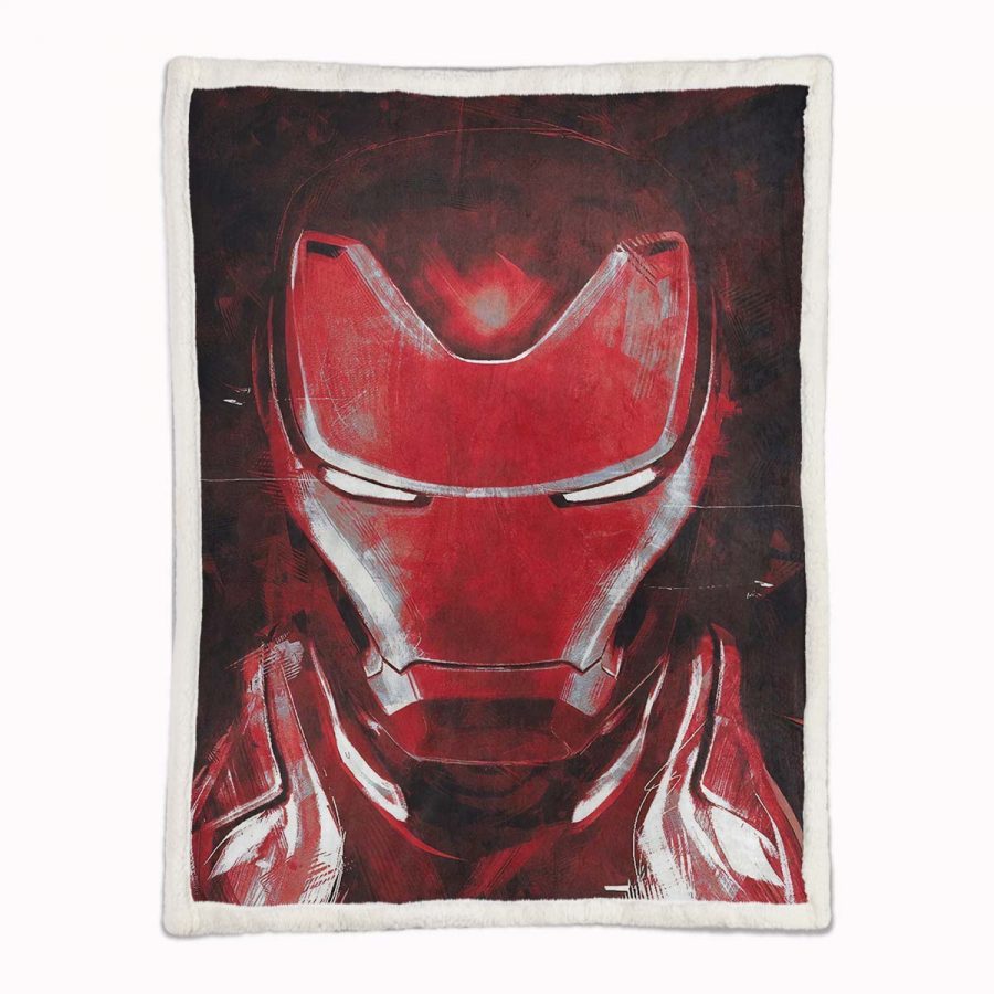 Iron Man Marvel 02 Decke - Fleecedecke – Bild 2