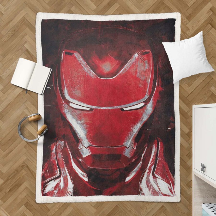 Iron Man Marvel 02 Decke - Fleecedecke – Bild 3