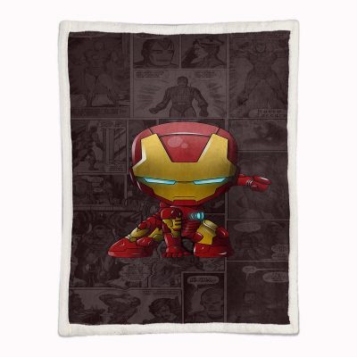 Alternative view of Iron Man Marvel 03 Decke - Fleecedecke