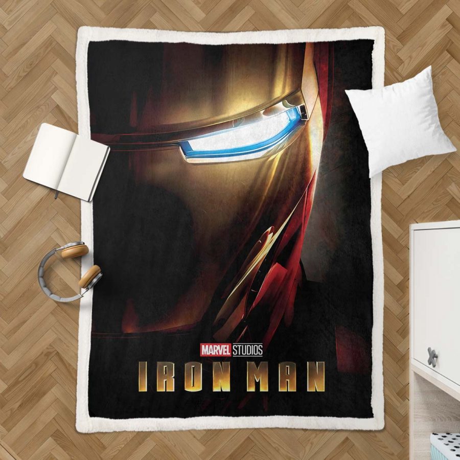 Iron Man Marvel 04 Decke - Fleecedecke – Bild 3