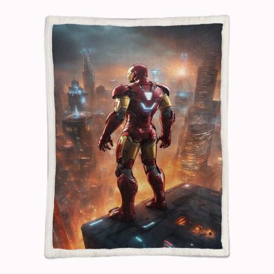 Alternative view of Iron Man Marvel 06 Decke - Fleecedecke