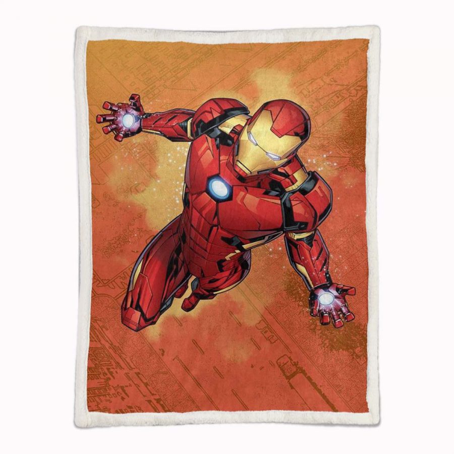 Iron Man Marvel 07 Decke - Fleecedecke – Bild 2