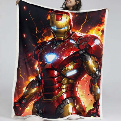 Iron Man Marvel 08 Decke - Fleecedecke