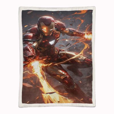 Alternative view of Iron Man Marvel 09 Decke - Fleecedecke