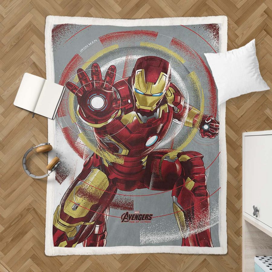 Iron Man Marvel 11 Decke - Fleecedecke – Bild 3
