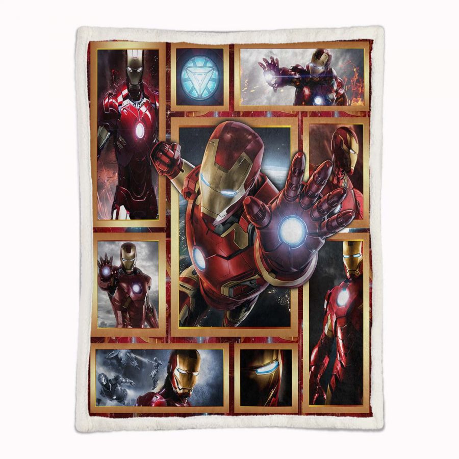 Iron Man Marvel 12 Decke - Fleecedecke – Bild 2