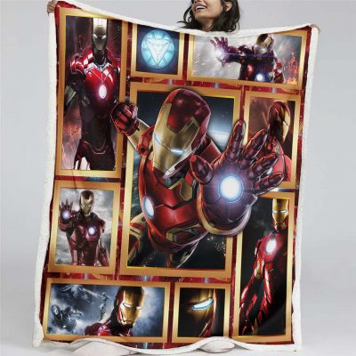 Iron Man Marvel 12 Decke - Fleecedecke