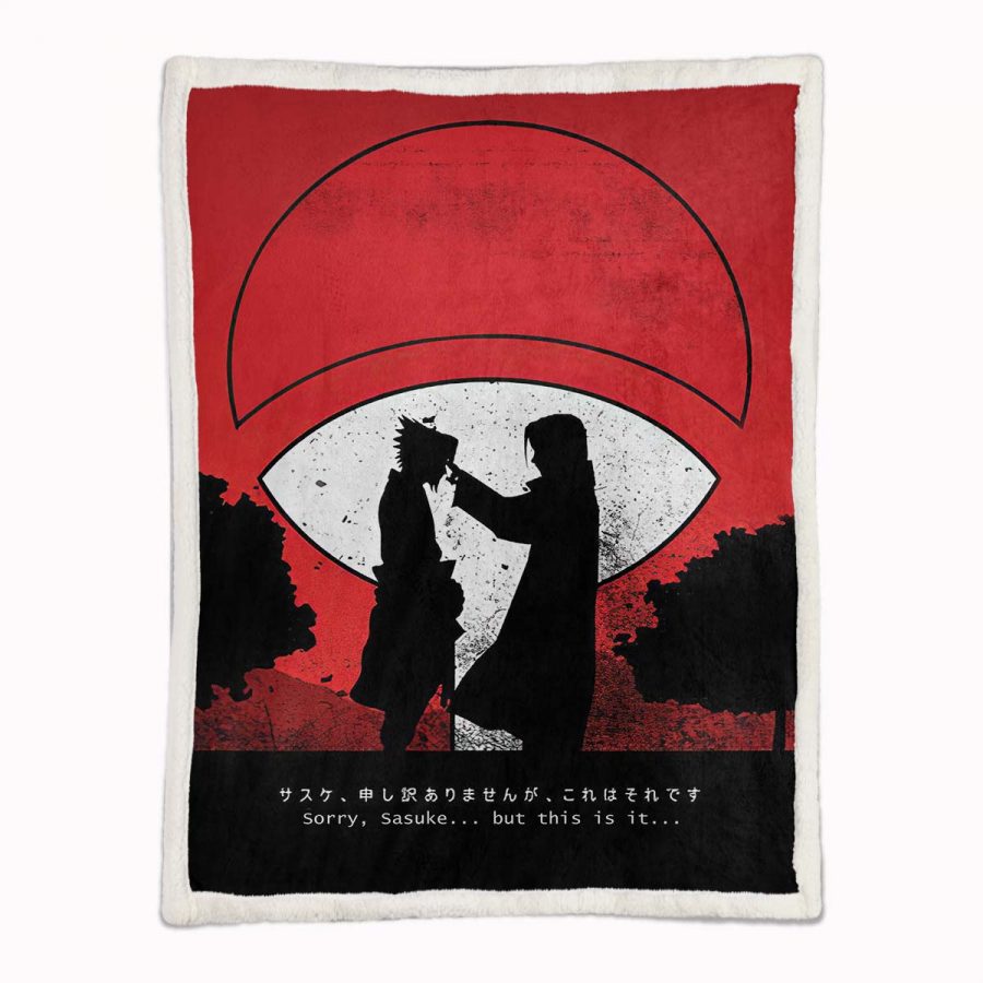 Itachi Uchiha und Sasuke Uchiha Brüder Decke - Fleecedecke – Bild 2