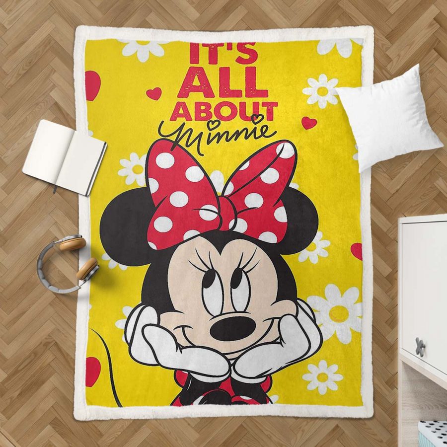 Alles dreht sich um Minnie Maus Decke - Fleecedecke – Bild 3