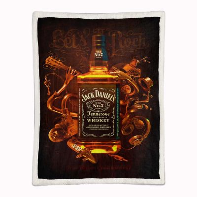 Alternative view of Jack Daniels Feuer 2 Decke - Fleecedecke