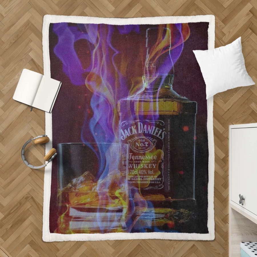 Jack Daniels Feuer Decke - Fleecedecke – Bild 3