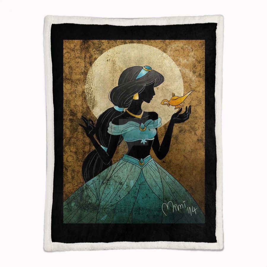 Jasminprinzessin Aladdin Märchen 02 Decke - Fleecedecke – Bild 2