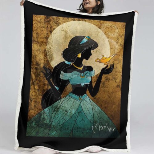 Jasminprinzessin Aladdin Märchen 02 Decke - Fleecedecke
