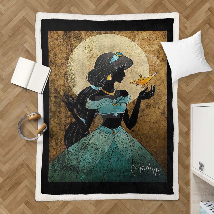 Jasminprinzessin Aladdin Märchen 02 Decke - Fleecedecke – Bild 3