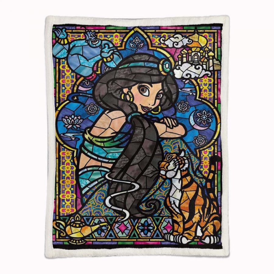 Jasminprinzessin Aladdin Märchen 03 Decke - Fleecedecke – Bild 2