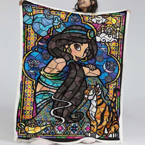 Jasminprinzessin Aladdin Märchen 03 Decke - Fleecedecke