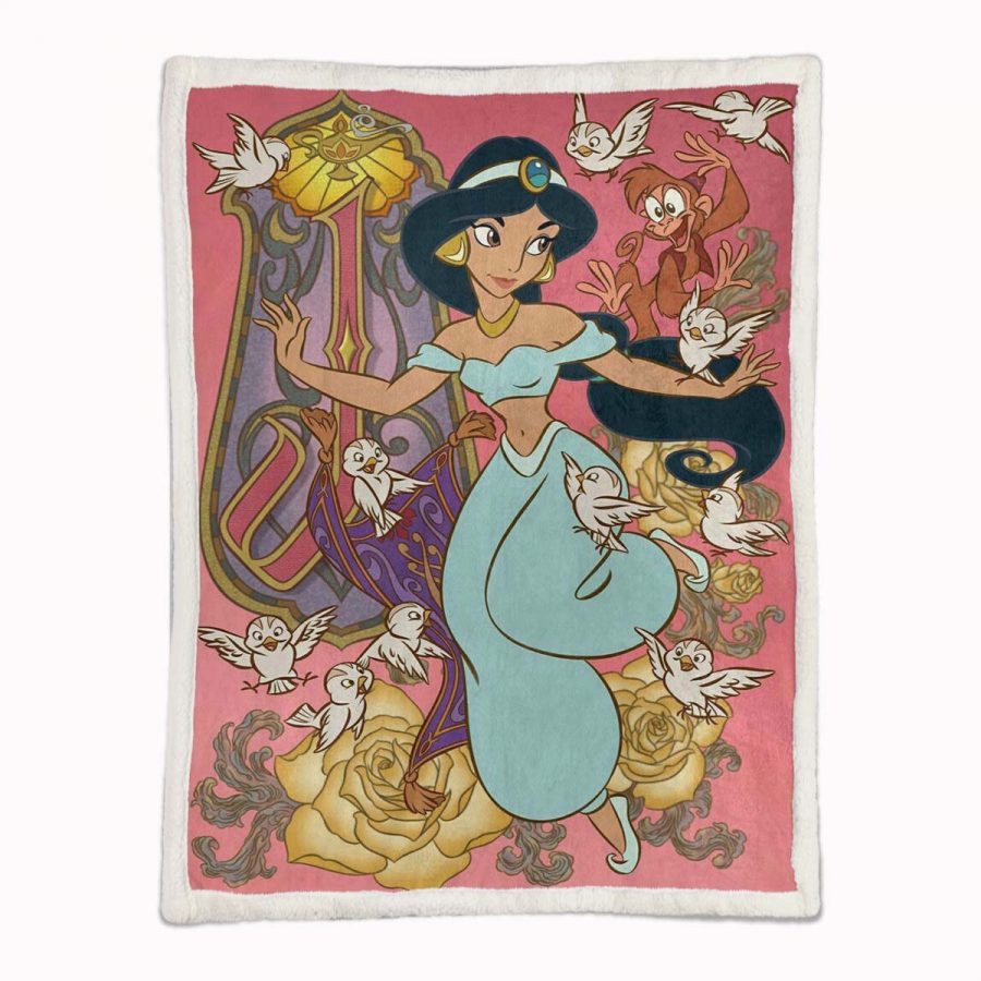 Jasminprinzessin Aladdin Märchen 04 Decke - Fleecedecke – Bild 2