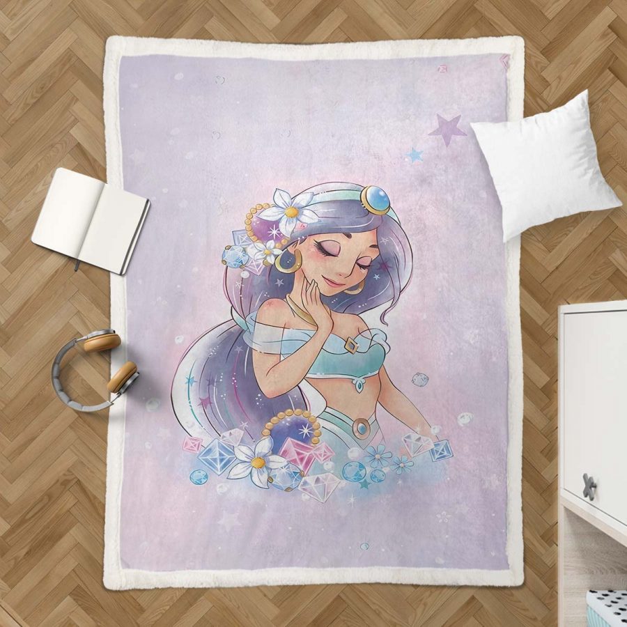 Jasmin Prinzessin Disney 1003 Decke - Fleecedecke – Bild 3