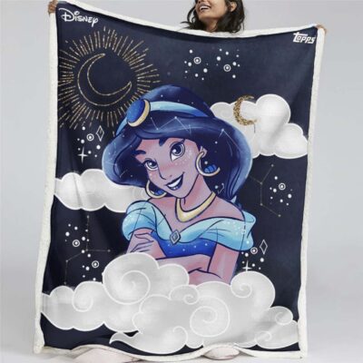 Jasmin Prinzessin Mond Himmel Decke - Fleecedecke