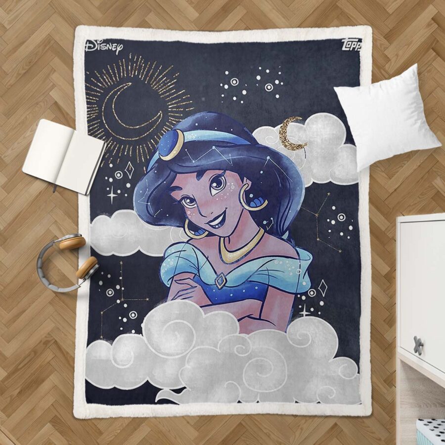Jasmin Prinzessin Mond Himmel Decke - Fleecedecke – Bild 3
