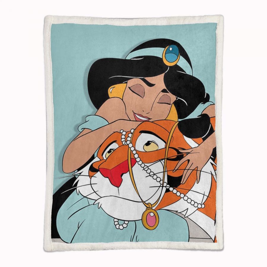 Jasmine Princess und der Tiger Rajah Aladdin Decke - Fleecedecke – Bild 2