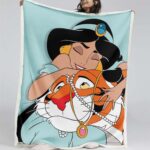 Jasmine Princess und der Tiger Rajah Aladdin Decke – Fleecedecke