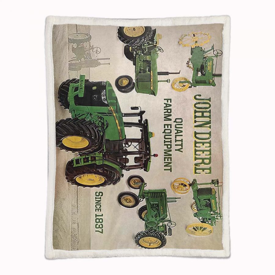 John Deere-Landwirtschaftstraktor Decke - Fleecedecke – Bild 2