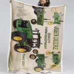 John Deere-Landwirtschaftstraktor Decke – Fleecedecke