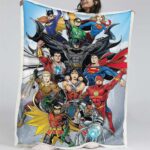Justice League Alle Charaktere 01 Decke – Fleecedecke