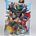 Justice League Alle Charaktere 02 Decke – Fleecedecke