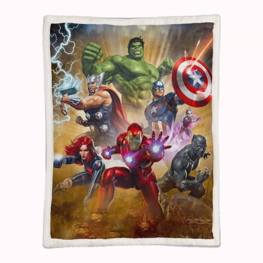 Justice League Alle Charaktere 02 Decke - Fleecedecke – Bild 2