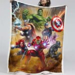 Justice League Alle Charaktere 02 Decke – Fleecedecke