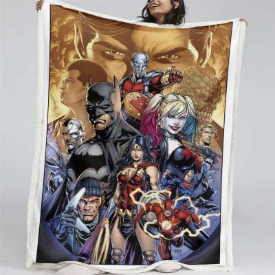 Justice League Alle Charaktere 08 Decke - Fleecedecke
