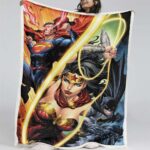 Justice League Alle Charaktere Wonder Woman Batman Superman Decke – Fleecedecke
