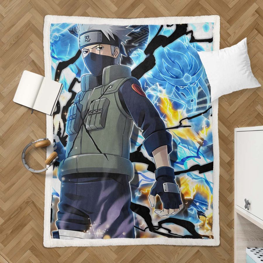 Kakashi 02 Decke - Fleecedecke – Bild 3