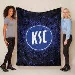 Karlsruher SC KSC blau 01 Fleecedecke – Decke
