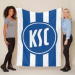Karlsruher SC KSC blau 02 Fleecedecke – Decke