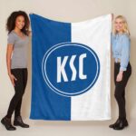 Karlsruher SC KSC blau 03 Fleecedecke – Decke