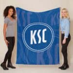 Karlsruher SC KSC blau 04 Fleecedecke – Decke