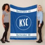 Karlsruher SC KSC blau 05 Fleecedecke – Decke