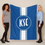 Karlsruher SC KSC blau 06 Fleecedecke – Decke