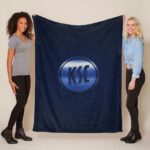 Karlsruher SC KSC blau Carbonfaser Fleecedecke – Decke