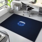 Karlsruher SC KSC blau Carbonfaser Teppich
