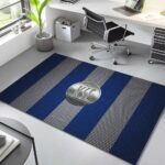 Karlsruher SC KSC blau weiß Metallgeflecht Teppich