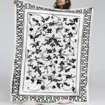 Teppiche mit Blattmotiv 01 Decke – Fleecedecke