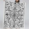Teppiche mit Blattmotiv 02 Decke - Fleecedecke