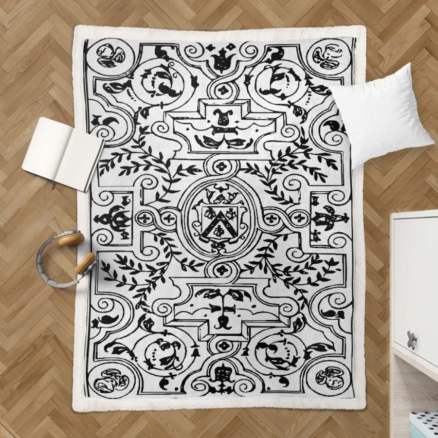 Teppiche mit Blattmotiv 02 Decke - Fleecedecke – Bild 3