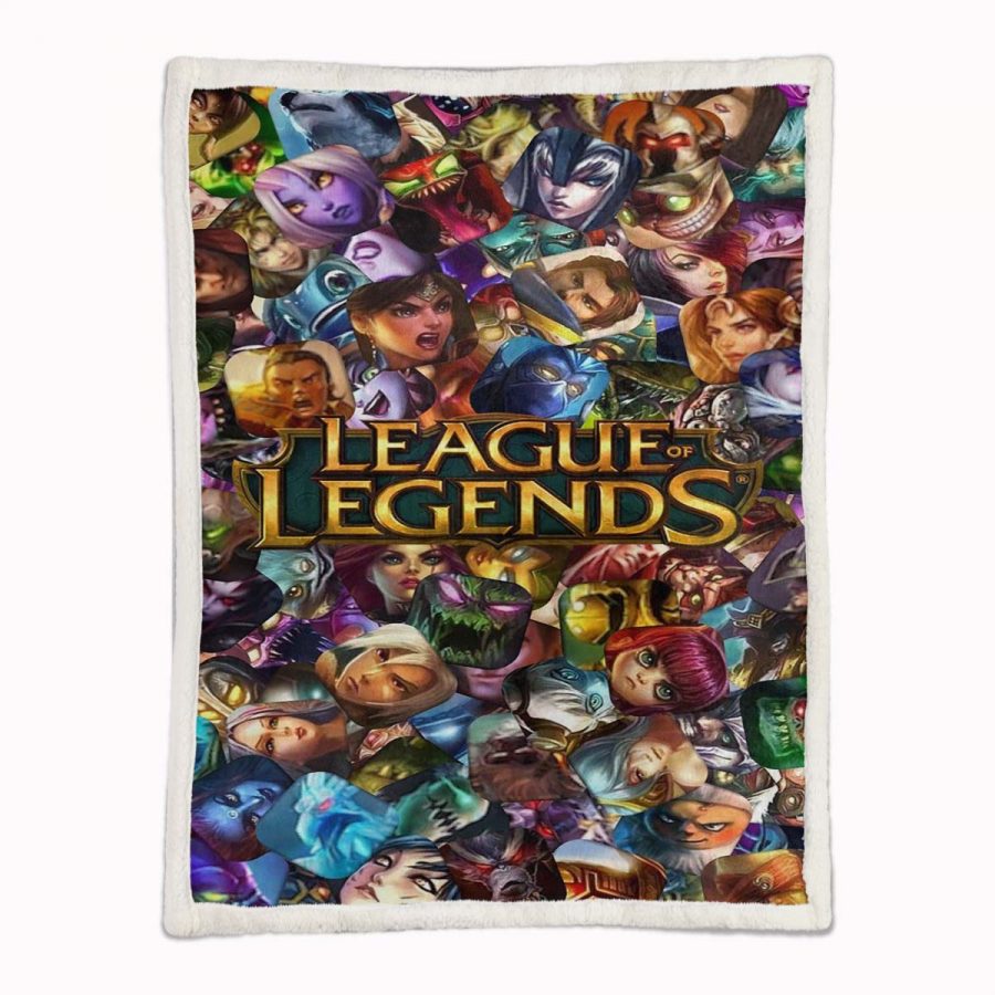 League of Legends Alle Charaktere 03 Decke - Fleecedecke – Bild 2