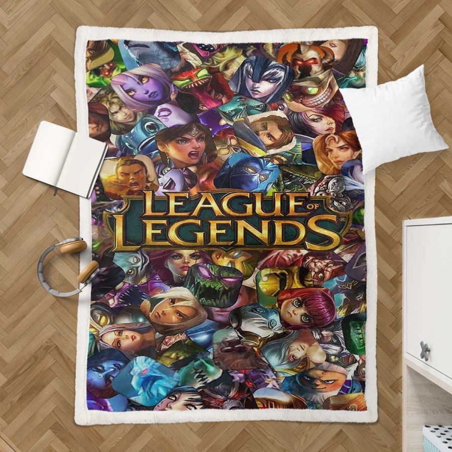 League of Legends Alle Charaktere 03 Decke - Fleecedecke – Bild 3